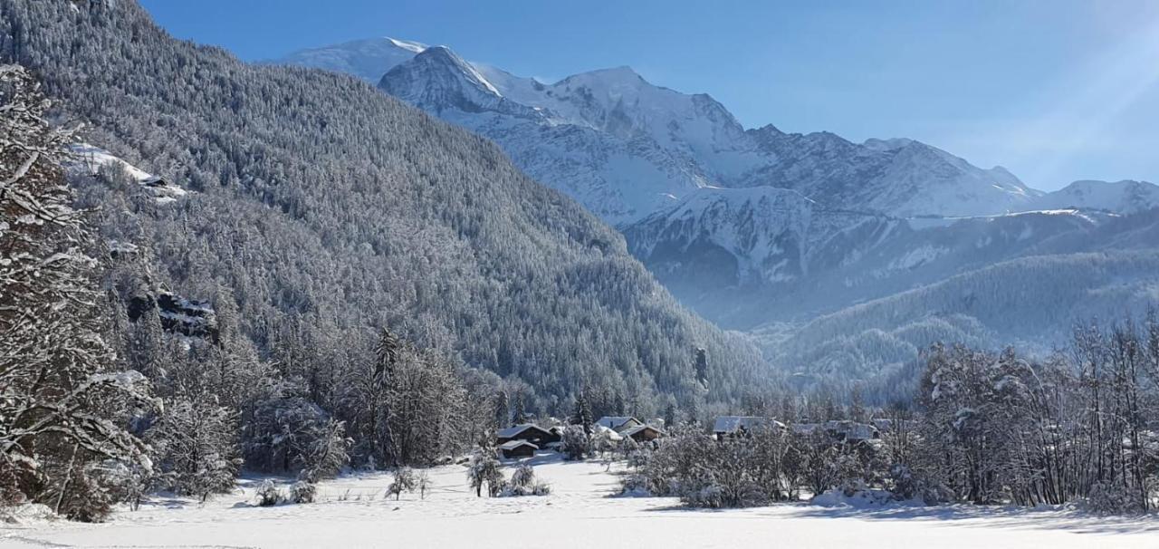 Magnifique Chalet Dans La Vallee De Chamonix Servoz Bagian luar foto