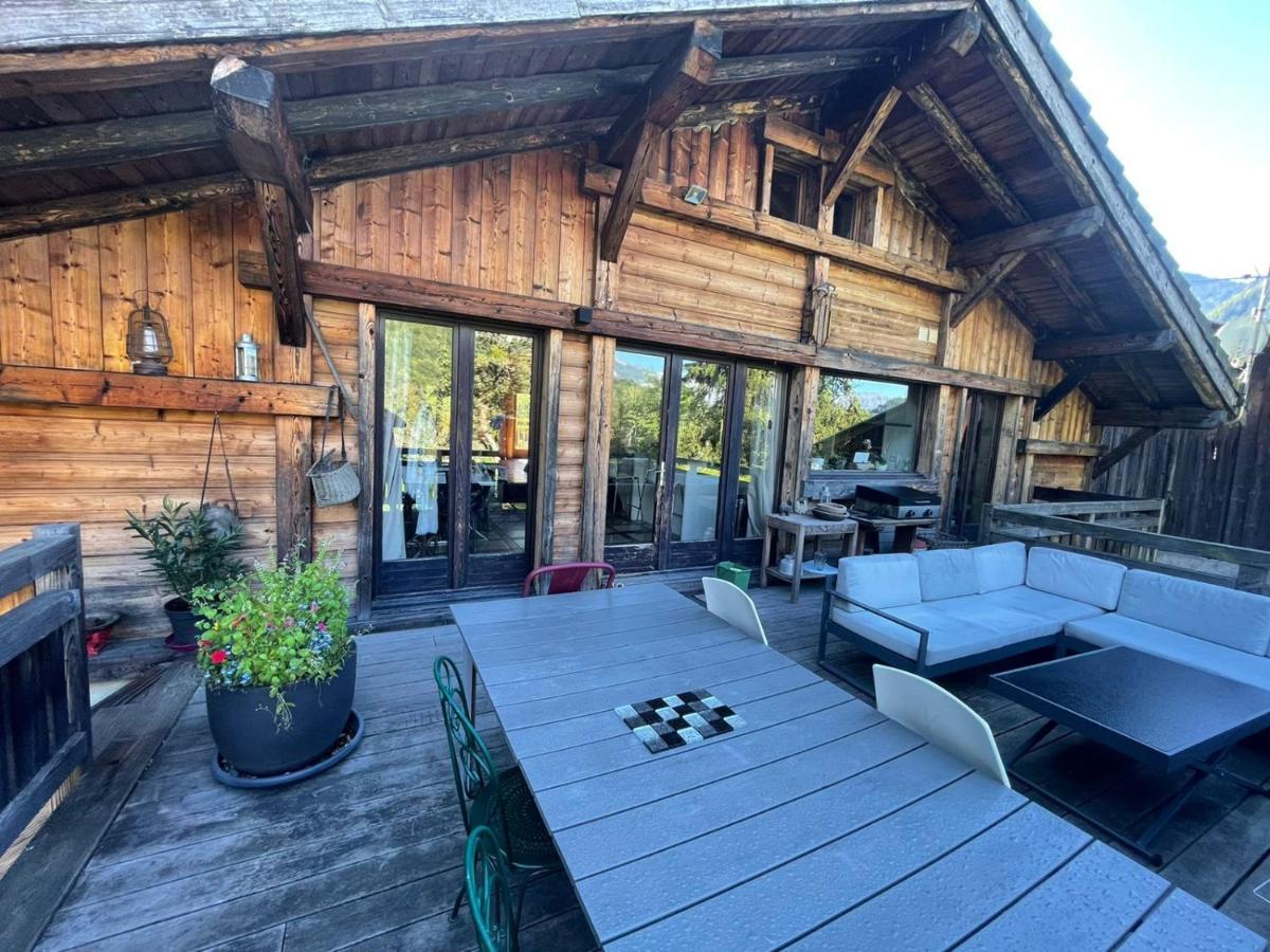 Magnifique Chalet Dans La Vallee De Chamonix Servoz Bagian luar foto