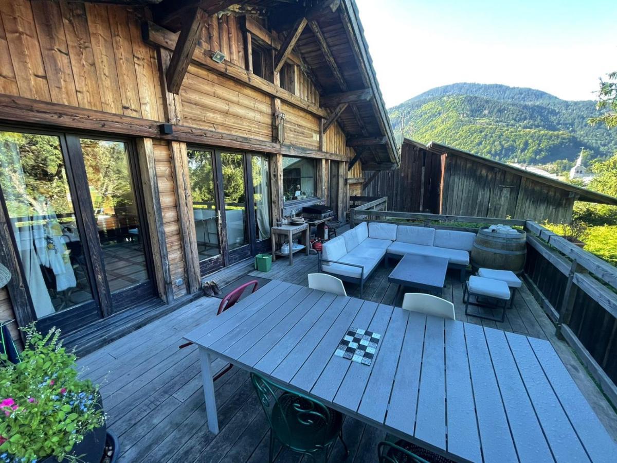 Magnifique Chalet Dans La Vallee De Chamonix Servoz Bagian luar foto